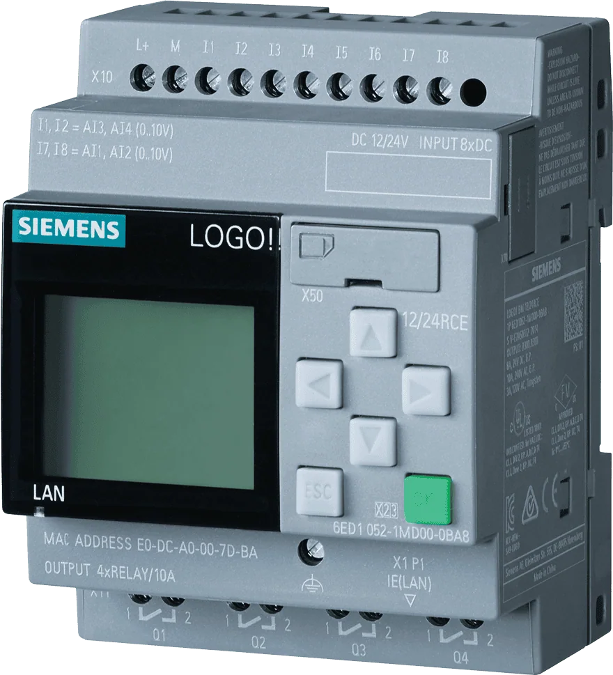 6ED1052-1MD08-0BA1 – Module Logic LOGO! 12/24RCE 8DI(4AI)/4DQ